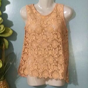 Zara crocheted lace tank 